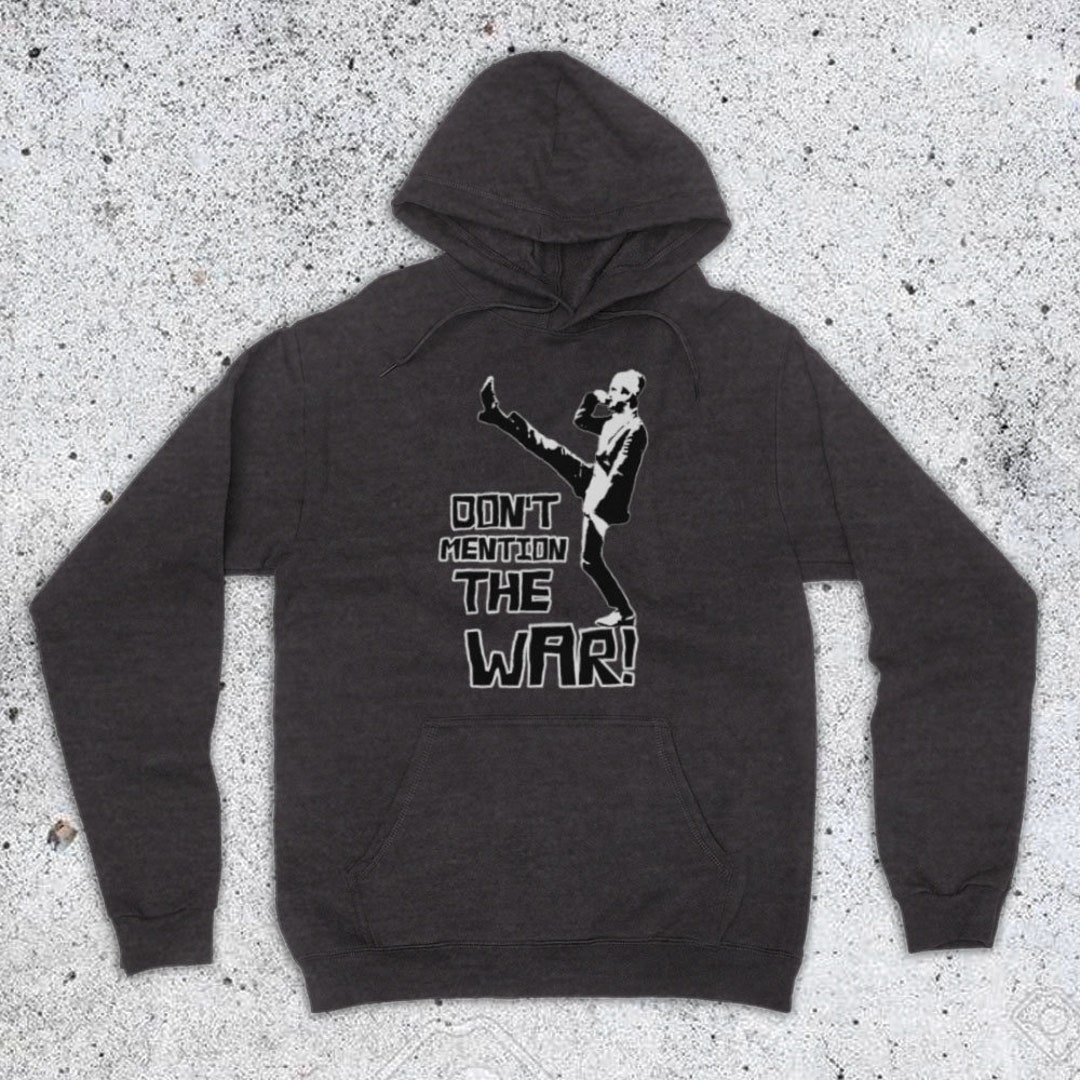 Fawlty Towers Don't Mention the War Comedy TV Slogan Basil Etsy