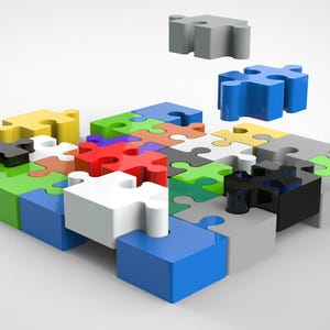 Puzzle - 3d model STL - digital file for 3D printing