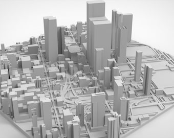 Cityscape New York USA fragment city - 3d model STL - digital file for 3D printing - Topographic map