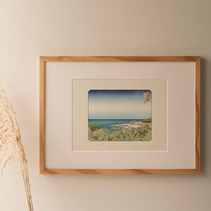 Scendendo verso Saba beach, arte giapponese, illustrazione digitale, poster casa, arredo, quadro moderno, illustrazioni per la casa, ukiyo-e
