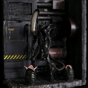 Figure Diorama Alien Xenomorph Action Figure Diorama for Alien NECA and ...