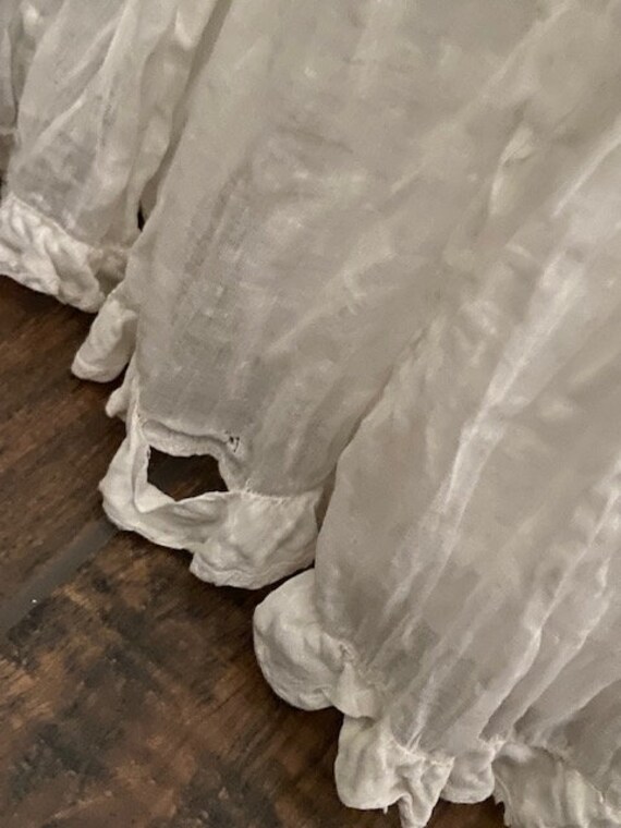 Antique Victorian Edwardian Batiste Cotton Full S… - image 8