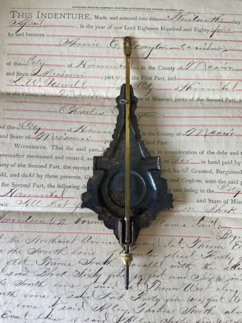 Antique Victorian Kitchen Wall Clock Pendulum Etsy