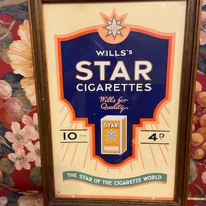 wills cigarette sign Wills Cigarette Sign