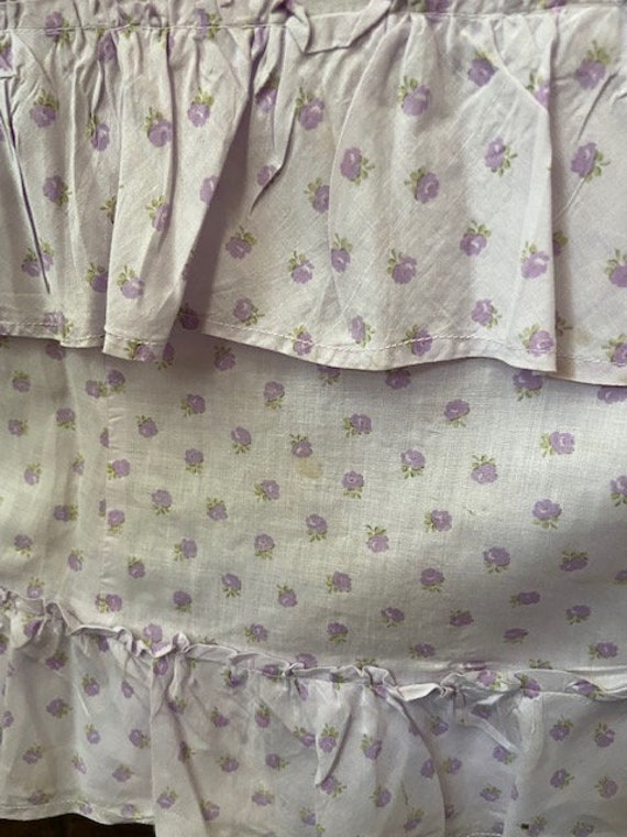 Victorian Cotton Print Bustle Skirt With Boned To… - image 6