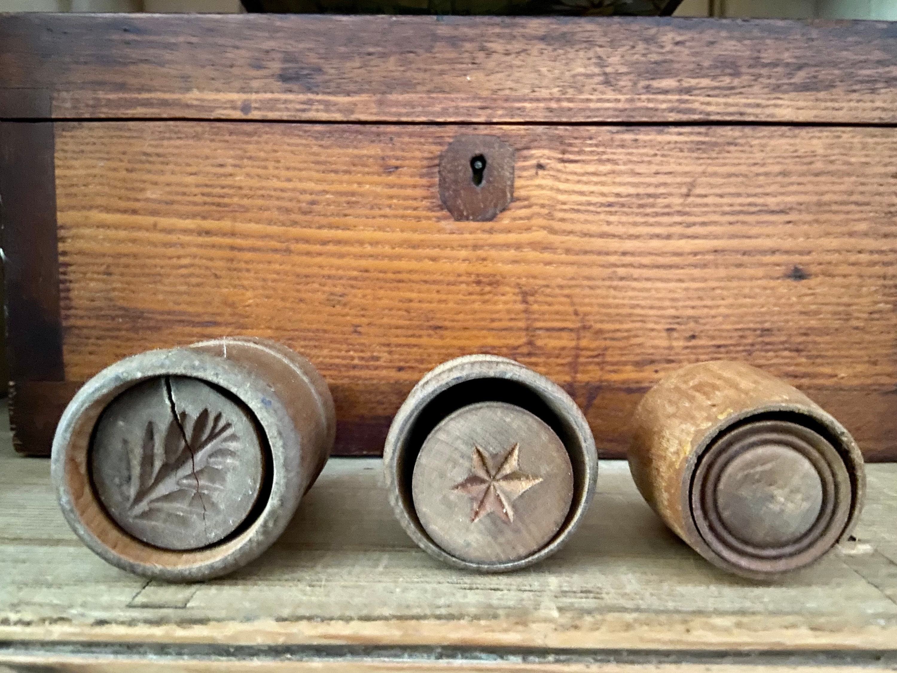 Antique Petite Butter Stamps Molds Set of Three - Etsy
