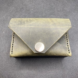 Cartera de cuero minimalista para hombres y mujeres, Mini billetera de cuero, Billetera de cuero para hombres, Billetera de cuero, Billetera unisex, Billetera para tarjetas