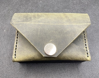 Cartera de cuero minimalista para hombres y mujeres, Mini billetera de cuero, Billetera de cuero para hombres, Billetera de cuero, Billetera unisex, Billetera para tarjetas