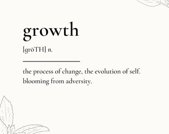 Growth Definition Print