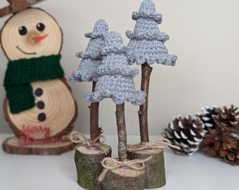 Rustic Christmas Tree | Handmade Christmas Gift | Decorative Tree Ornament | Crochet Farmhouse Decoration