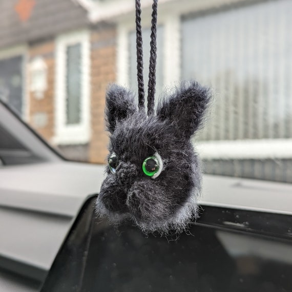 Handmade Crochet Black Cat Car Charm Car Accessories Cat Charm Car Gift Cat Plush Etsy