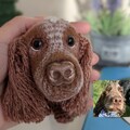Custom Crochet Car Charm Dog | Dog Memorial | Dog Car Charm | Custom Stuffed Pet | Personalised Pet Gift | Pet Memorial | Car Accessory