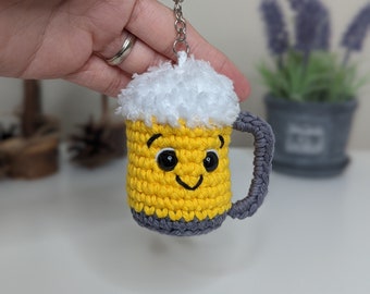 Crochet Beer Keyring | Father's Day Gift Ideas