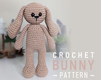 Patrón de conejito de crochet / Patrón de conejito para principiantes / Patrón de amigurumi / Descarga PDF en inglés