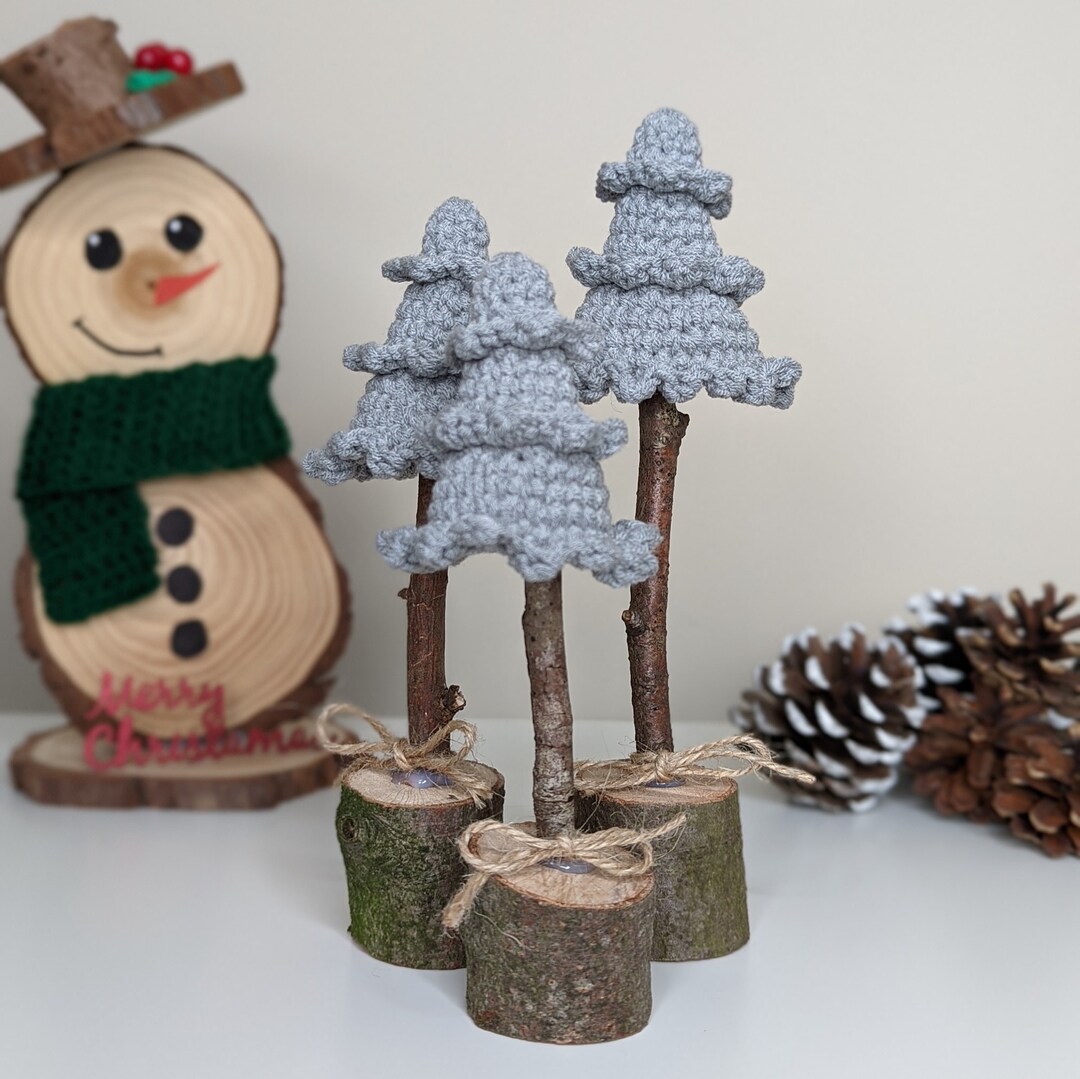 Crochet Rustic Tree | Rustic Decorative Tree Ornament - Etsy