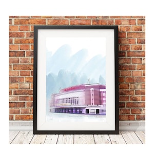 That Hammersmith Odeon 1992 gig - a choice of signed limited edition music venue sketch art prints - you choose the band