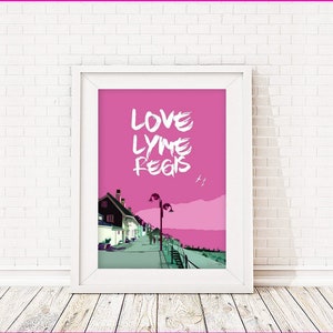 2010- Signierter Limited Edition Print - Travel Art Retro Strand Poster Strand Druck