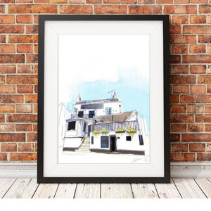 The White Swan, Riverside, Twickenham TW1 3DN - Signierter Kunstdruck in limitierter Auflage