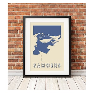 Samoëns - Collection de style rétro vintage Ski France voyage art affiche rétro voyage snowboard skiprint