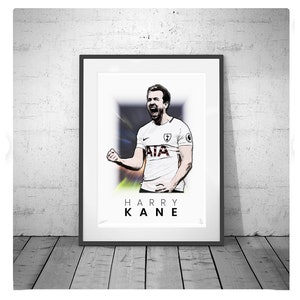 HARRY KANE - Tottenham poster, Harry Kane Poster, Harry Kane Print, Tottenham Poster, Football Poster, Football gift, Fathers Day Gift