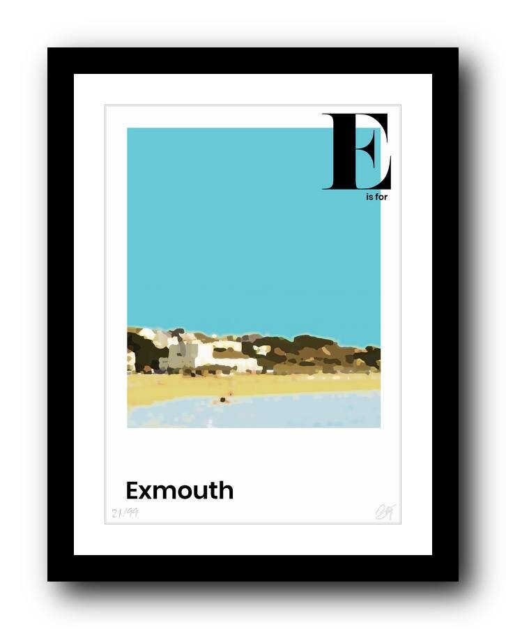 Exmouth Signed Limited Edition Print Travel Art Retro Etsy