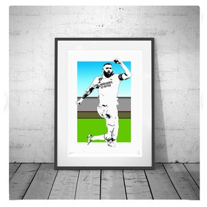 BENZEMA Real Madrid poster, Benzema Poster, Benzema limited edition Print, La Liga Poster, Football Poster, Football gift, Fathers Day Gift