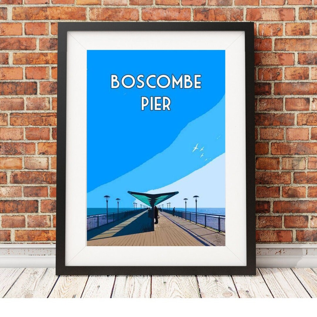 Signed Limited Edition Print Travel Art Retro Seaside Poster Beach Print Etsy UK