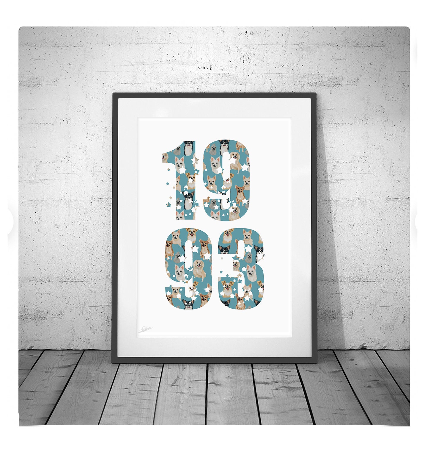 1993 Poster, Birth Year Print, Birthday Gift 1993, Birthday