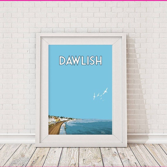 Dawlish Warren Signed Limited Edition Print Travel Art Etsy UK