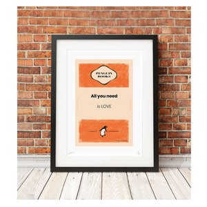 All you need is LOVE - song lyrics - stunning limited Edition Prints words