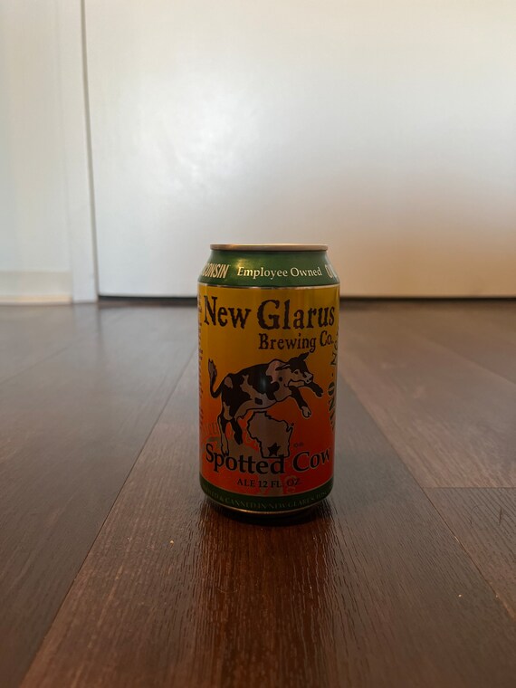 Spotted Cow Beer Can Candles