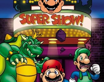 Super Mario Brothers  Super Show Animated Series 1080p Custom Blu Ray Artwork Print
