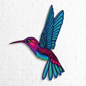 Kolibri Mandala SVG, Kolibri 3D Layered, Multilayer Panel zum Laserschneiden, Cricut SVG, Kolibri Feeder, Wand kunst zuhause,