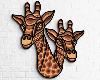Giraffe Character Interchangeable Sign Laser Ready SVG File