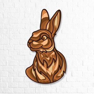 Hase 3D Mandala SVG, Hase Multilayer SVG Cutting, Paper Cricut SVG, Plywood Cutting, Wall Art Home, Hase Laser cut dxf, Ostersvg