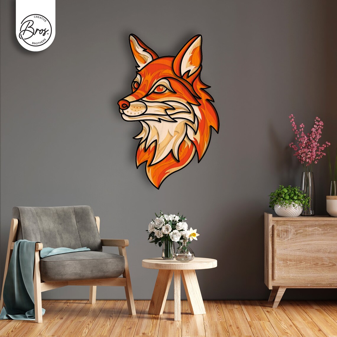 Fox Multilayer SVG Fox 3D Mandala SVG Files Laser Cut Files - Etsy