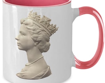 Queen Elizabeth II Platinum Jubilee Mug, Queens Jubilee Celebrations. Her Majesty's party. Royal Family, British Mug.