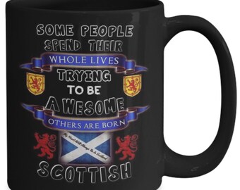 Scottish Awesome Mug, Born Scottish, I love Scotland, Deze mok is het perfecte cadeau voor iedereen die Schots is.