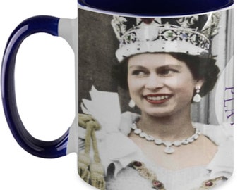 Queen Elizabeth II Platinum Jubilee Mug, Queens Jubilee Celebrations. Her Majesty's party.