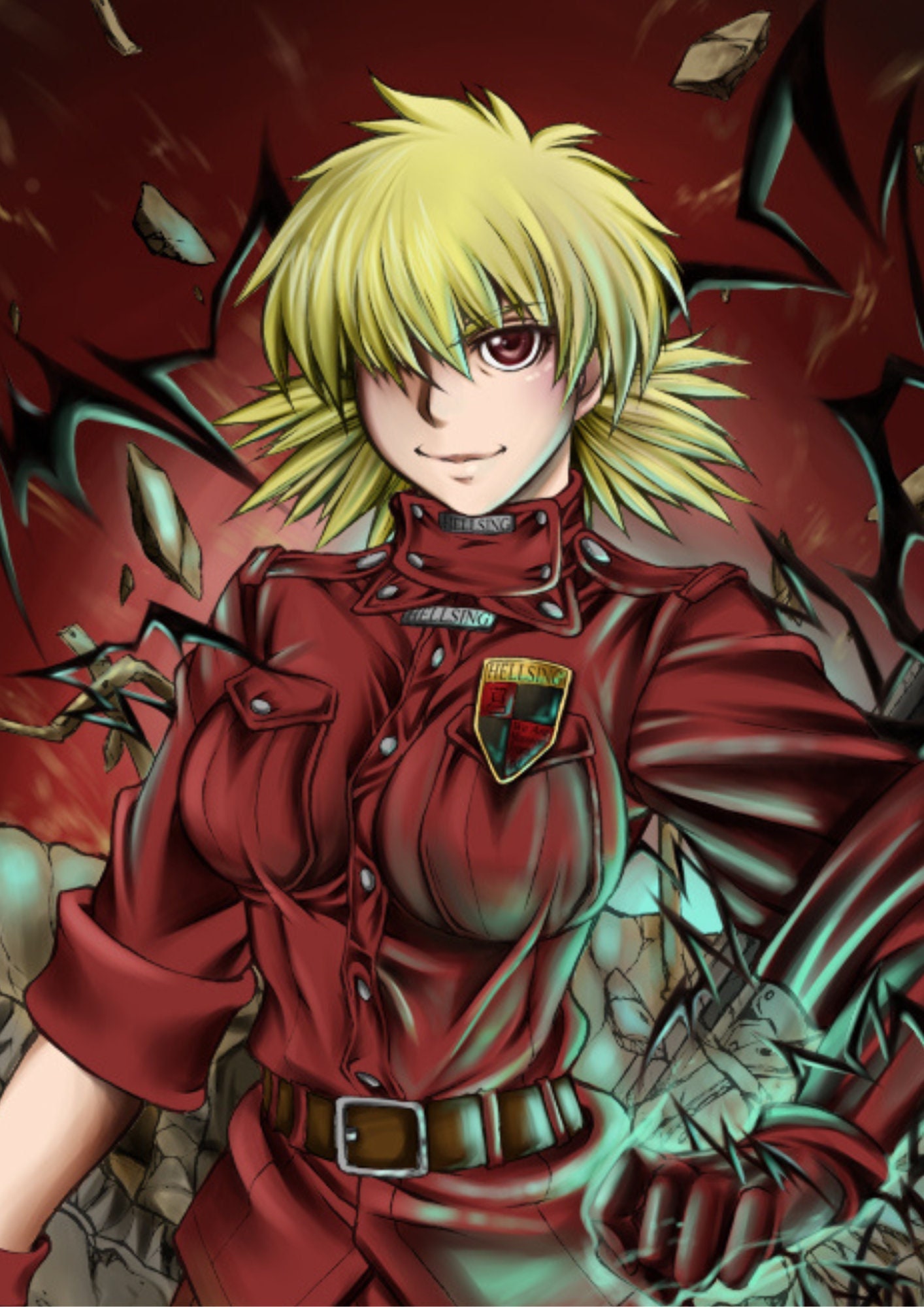 Alucard Hellsing Anime Art Manga Art Acrylic Painting -  Norway