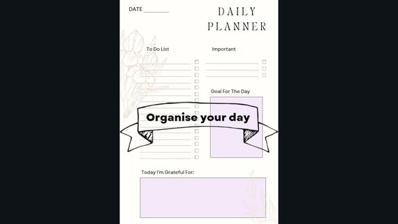 Simple Planner Printable | Etsy