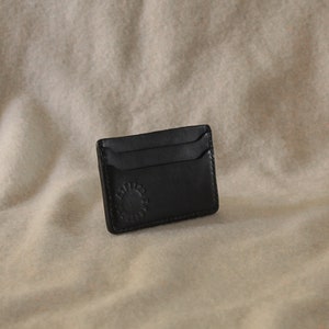 Porte-cartes en cuir — noir