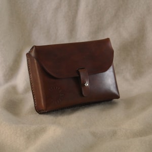 Pochette de ceinture en cuir — marron