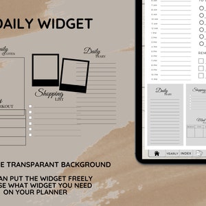 Daily Life Widget, Daily Widget, Widget, Life Widget, Widget Planner, Customised Planner