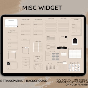 Miscellaneous Widget, Life Widget for Digital Planning, Other Life Widget, Customise Digital Planner