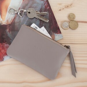 Leather handmade wallet for women. Soft leather coin purse. Minimalist Leather Pack. Perfect Gift for her. Available in 3 colors. MÍA image 1