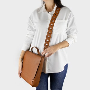 Correa intercambiable de cuero para bolso: diseño multicolor personalizable