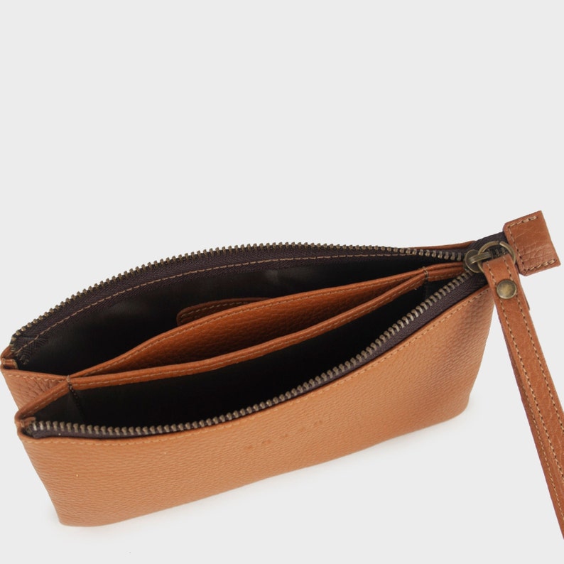 Handmade Leather Wallet Women. Soft leather coin purse. Minimalist Leather Pack. Perfect Gifts for her. Crossbody Bag for Women. GINA image 7