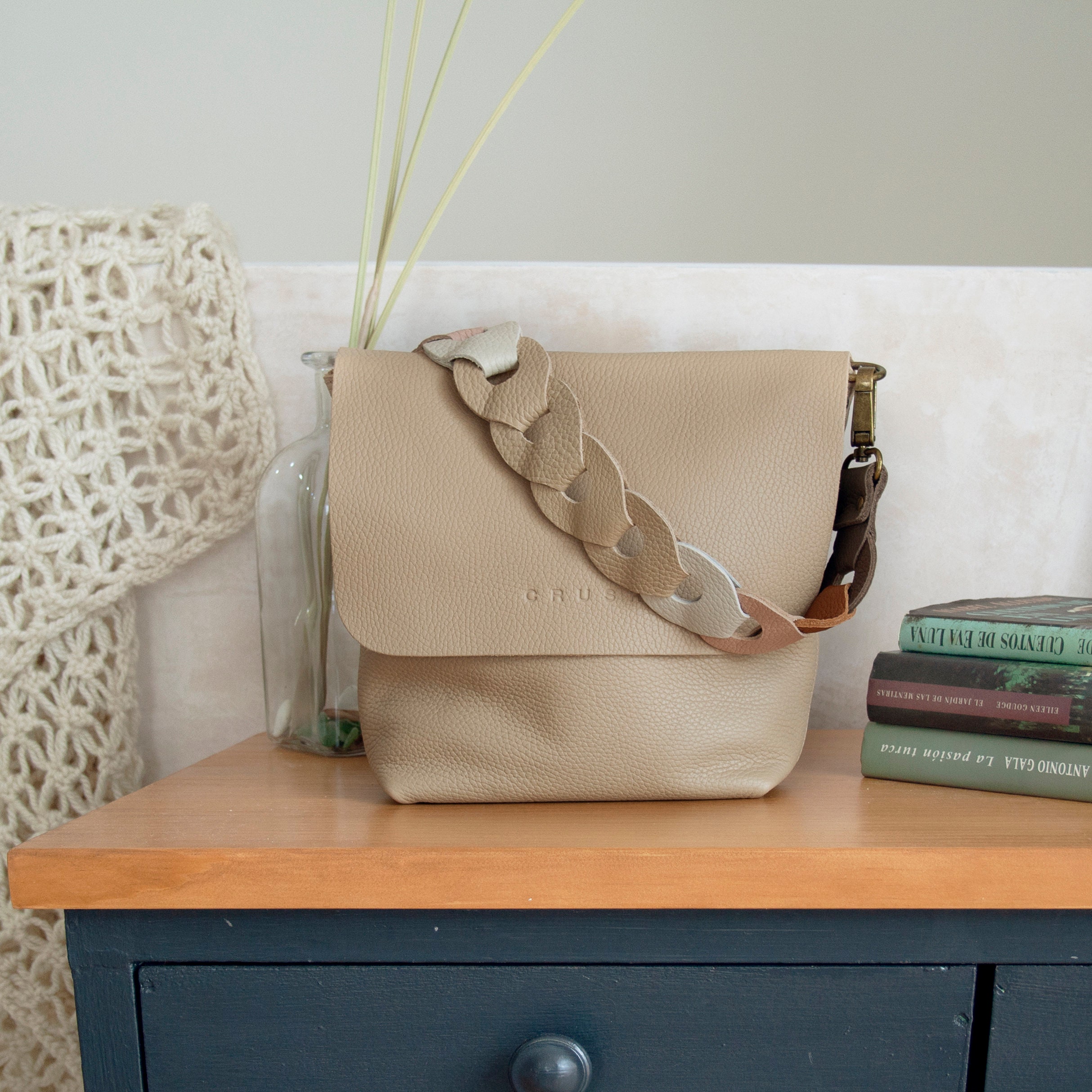 Leather Crossbody Bag for Women. Handmade Bags and Purses
