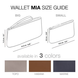 Leather handmade wallet for women. Soft leather coin purse. Minimalist Leather Pack. Perfect Gift for her. Available in 3 colors. MÍA image 10